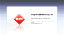Tablet Screenshot of kingbill2011.rechnungen.at
