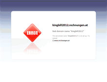 Tablet Screenshot of kingbill2012.rechnungen.at